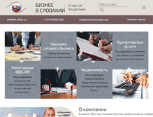 Tablet Screenshot of businesslovakia.com